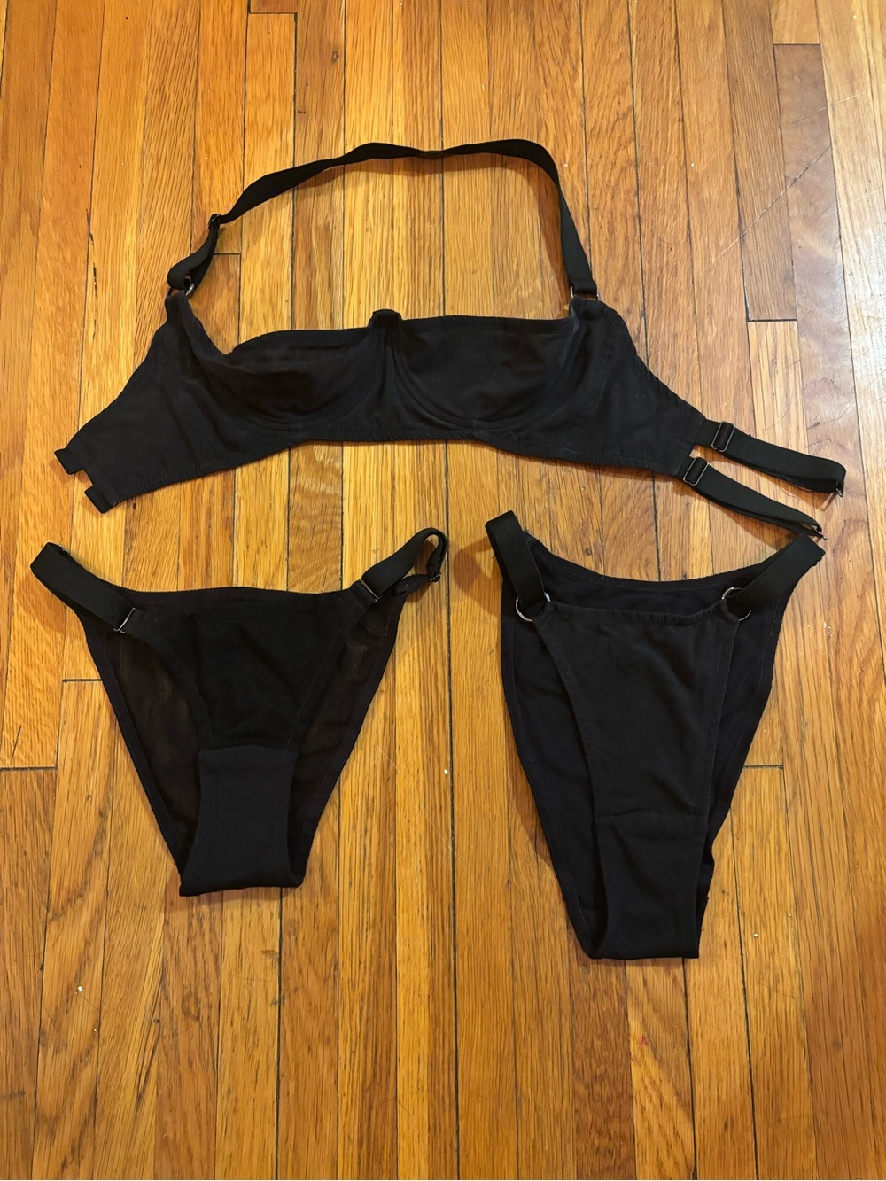 Sample lingerie from the independent brand EKS concepts